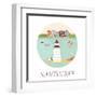 Welcome to Nantucket-danceyourlife-Framed Art Print