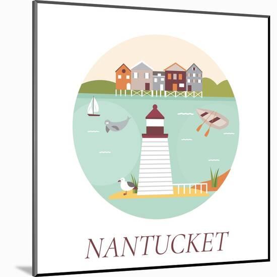 Welcome to Nantucket-danceyourlife-Mounted Art Print