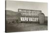 Welcome to Napa Valley sign-null-Stretched Canvas