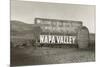 Welcome to Napa Valley sign-null-Mounted Art Print