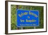 Welcome to New Hampshire Sign-Paul Souders-Framed Photographic Print