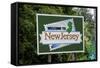 Welcome to New Jersey Sign-Paul Souders-Framed Stretched Canvas