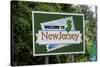 Welcome to New Jersey Sign-Paul Souders-Stretched Canvas