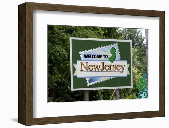 Welcome to New Jersey Sign-Paul Souders-Framed Photographic Print