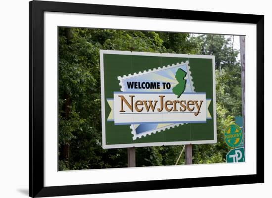 Welcome to New Jersey Sign-Paul Souders-Framed Photographic Print