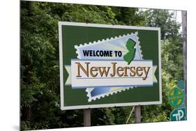Welcome to New Jersey Sign-Paul Souders-Mounted Photographic Print