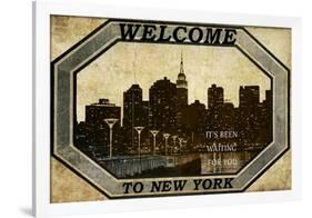Welcome To New York-null-Framed Poster