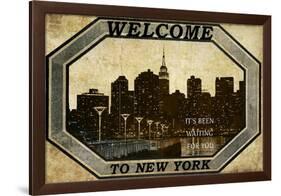 Welcome To New York-null-Framed Poster