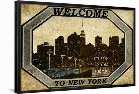 Welcome To New York-null-Framed Poster