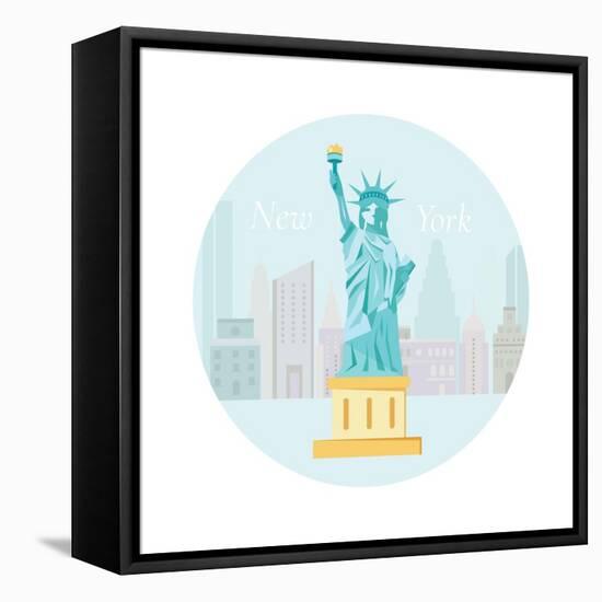 Welcome to New York-danceyourlife-Framed Stretched Canvas