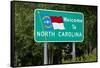 Welcome to North Carolina Sign-Paul Souders-Framed Stretched Canvas