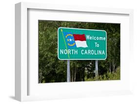 Welcome to North Carolina Sign-Paul Souders-Framed Photographic Print