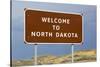 Welcome to North Dakota Sign-Paul Souders-Stretched Canvas