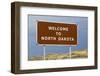 Welcome to North Dakota Sign-Paul Souders-Framed Photographic Print