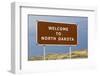 Welcome to North Dakota Sign-Paul Souders-Framed Photographic Print