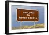 Welcome to North Dakota Sign-Paul Souders-Framed Photographic Print