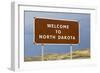 Welcome to North Dakota Sign-Paul Souders-Framed Photographic Print