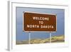 Welcome to North Dakota Sign-Paul Souders-Framed Photographic Print