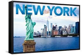 Welcome to NYC-Trends International-Framed Stretched Canvas