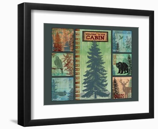 Welcome to Our Cabin 2-Bee Sturgis-Framed Art Print