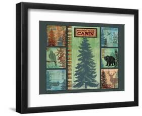 Welcome to Our Cabin 2-Bee Sturgis-Framed Art Print