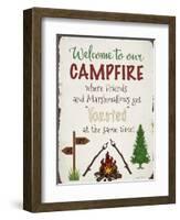 Welcome To Our Campfire 2-Jean Plout-Framed Giclee Print