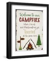 Welcome To Our Campfire 2-Jean Plout-Framed Giclee Print