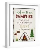 Welcome To Our Campfire 2-Jean Plout-Framed Giclee Print