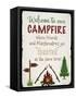 Welcome To Our Campfire 2-Jean Plout-Framed Stretched Canvas