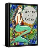 Welcome to our Cottage-sylvia pimental-Framed Stretched Canvas