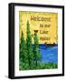 Welcome to our Lake House-sylvia pimental-Framed Art Print