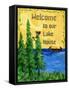 Welcome to our Lake House-sylvia pimental-Framed Stretched Canvas