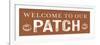 Welcome to Our Patch-lettered & lined-Framed Art Print