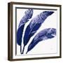 Welcome to Paradise XI Indigo-Janelle Penner-Framed Art Print