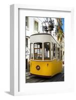 Welcome to Portugal Collection - Bica Elevator Yellow Tram in Lisbon III-Philippe Hugonnard-Framed Photographic Print