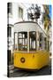 Welcome to Portugal Collection - Bica Elevator Yellow Tram in Lisbon III-Philippe Hugonnard-Stretched Canvas