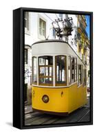 Welcome to Portugal Collection - Bica Elevator Yellow Tram in Lisbon III-Philippe Hugonnard-Framed Stretched Canvas