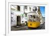 Welcome to Portugal Collection - Bica Elevator Yellow Tram in Lisbon-Philippe Hugonnard-Framed Photographic Print