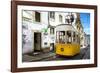 Welcome to Portugal Collection - Bica Elevator Yellow Tram in Lisbon-Philippe Hugonnard-Framed Photographic Print