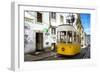 Welcome to Portugal Collection - Bica Elevator Yellow Tram in Lisbon-Philippe Hugonnard-Framed Photographic Print