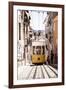 Welcome to Portugal Collection - Bica Yellow Tram II-Philippe Hugonnard-Framed Photographic Print