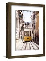 Welcome to Portugal Collection - Bica Yellow Tram II-Philippe Hugonnard-Framed Photographic Print