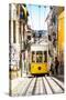 Welcome to Portugal Collection - Bica Yellow Tram-Philippe Hugonnard-Stretched Canvas