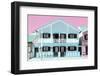 Welcome to Portugal Collection - Blue Striped House-Philippe Hugonnard-Framed Photographic Print