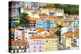 Welcome to Portugal Collection - Colorful Buildings in Lisbon-Philippe Hugonnard-Stretched Canvas