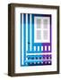 Welcome to Portugal Collection - Colorful Facade with Blue and Purple Stripes-Philippe Hugonnard-Framed Photographic Print