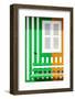 Welcome to Portugal Collection - Colorful Facade with Green and Orange Stripes-Philippe Hugonnard-Framed Photographic Print