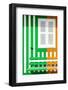 Welcome to Portugal Collection - Colorful Facade with Green and Orange Stripes-Philippe Hugonnard-Framed Photographic Print