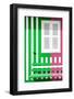 Welcome to Portugal Collection - Colorful Facade with Green and Pink Stripes-Philippe Hugonnard-Framed Photographic Print