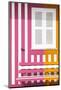 Welcome to Portugal Collection - Colorful Facade with Pink and Orange Stripes-Philippe Hugonnard-Mounted Photographic Print